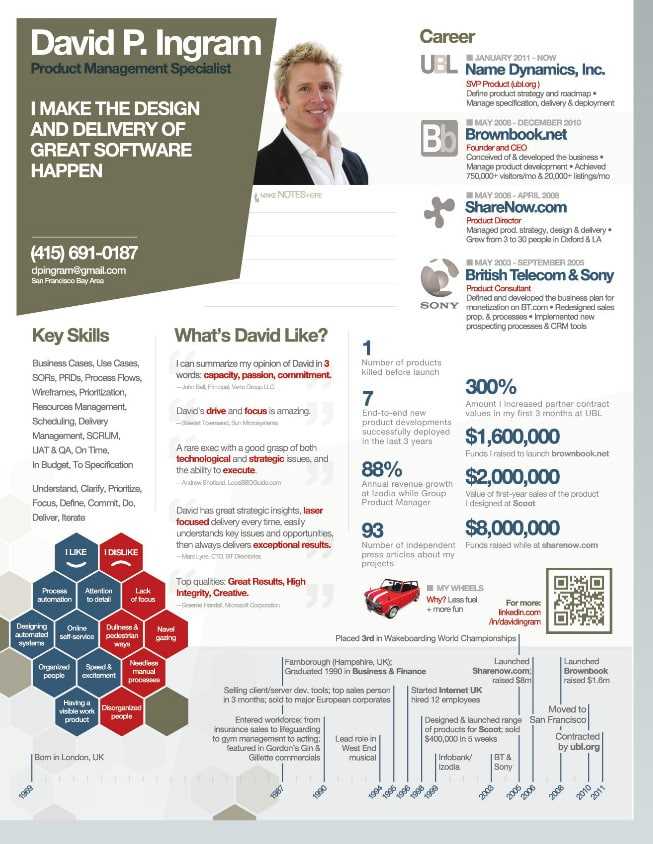 Virtual resume example 3