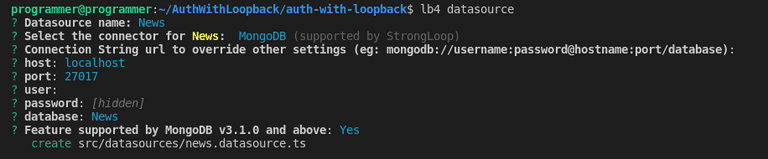 Creating News datasource