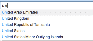 Use Auto-fill Fields instead of Drop Down Lists