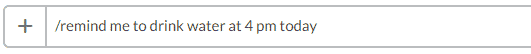 How slackbot reminder works