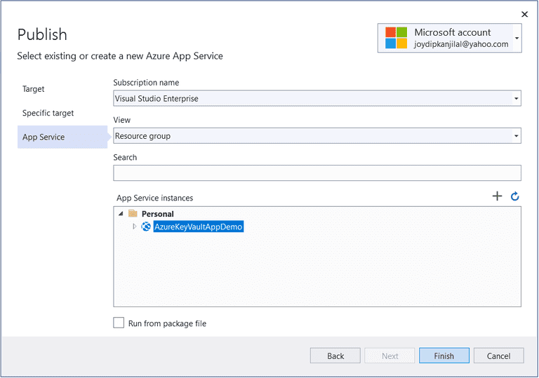 Publish your application