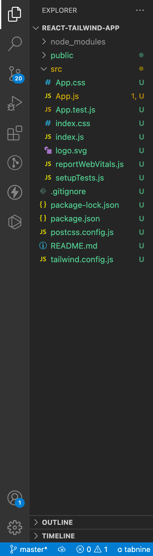 tailwind config files