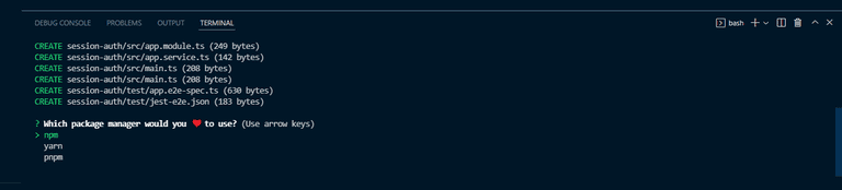 Choose your preferred package manager