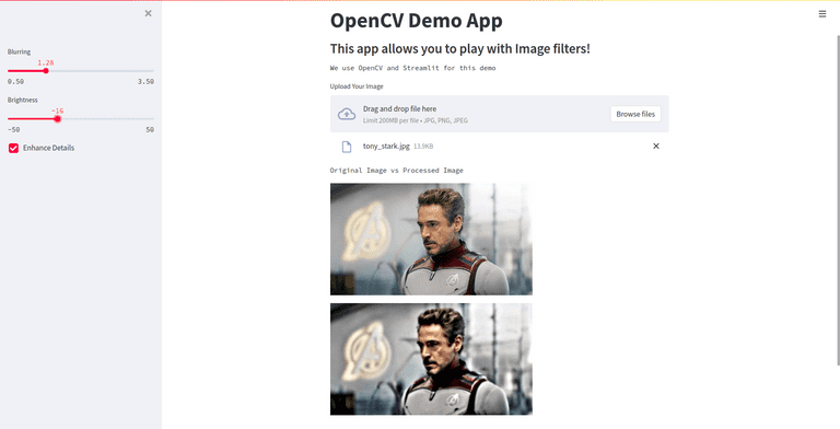 Streamlit final Screenshot