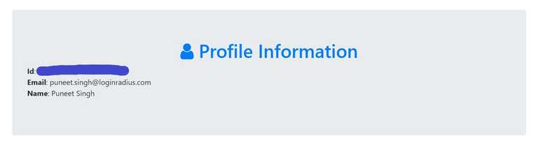 Social Profile Info