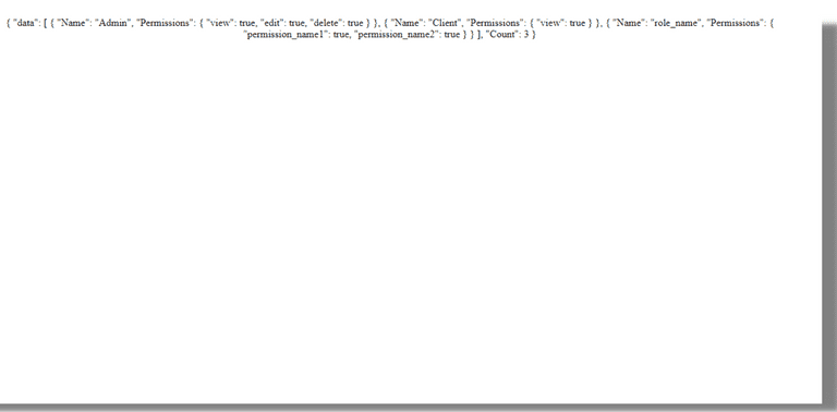 All user Roles and permissions