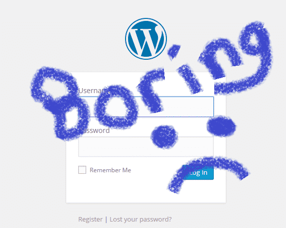 wp-login-boring