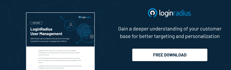 loginradius user management datasheet
